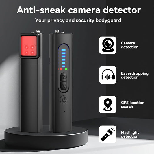 Upgraded Hidden Camera Detectors,Spy Camera Detector, GPS Tracker & Bug Detector for Travel, Home, Hotel, Office, 6 Levels Sensitivity