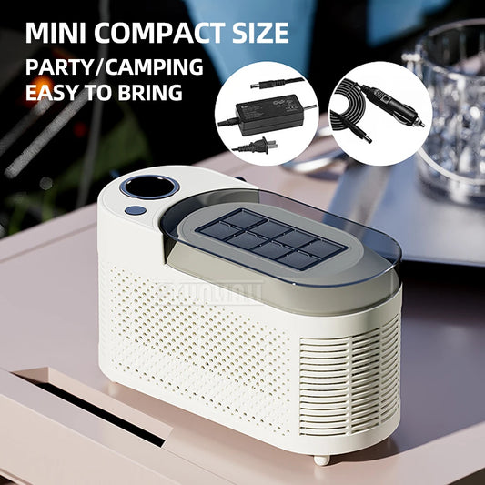 Mini Machine à Glaçons Portable – 9 Glaces en 6 Minutes | Maison, Camping & Voiture