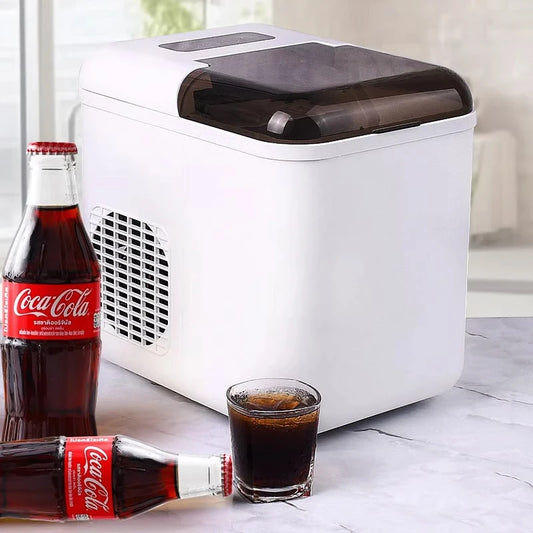 Petite machine à glaçons multifonctionnelle HREP-I5, fabrication de glace rapide, Portable en acier inoxydable, facile à nettoyer, pour la maison et le bureau