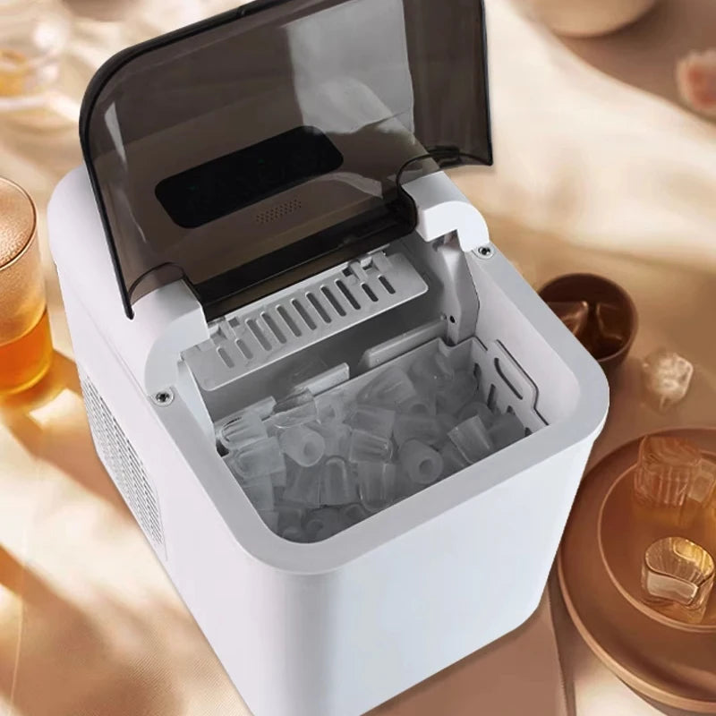 Petite machine à glaçons multifonctionnelle HREP-I5, fabrication de glace rapide, Portable en acier inoxydable, facile à nettoyer, pour la maison et le bureau
