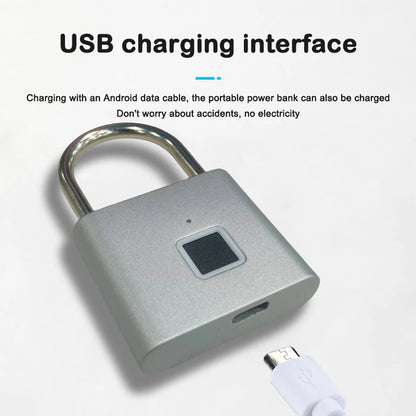 Cadenas à empreintes digitales CDOK P2, batterie rechargeable intégrée, étanche extérieure, facile à utiliser