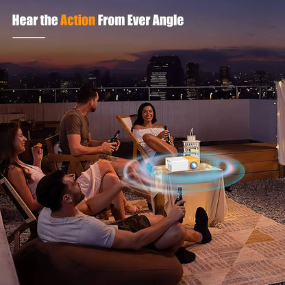 Mini Vidéoprojecteur HD Portatif 600 Lumens – Home Cinéma & Présentations