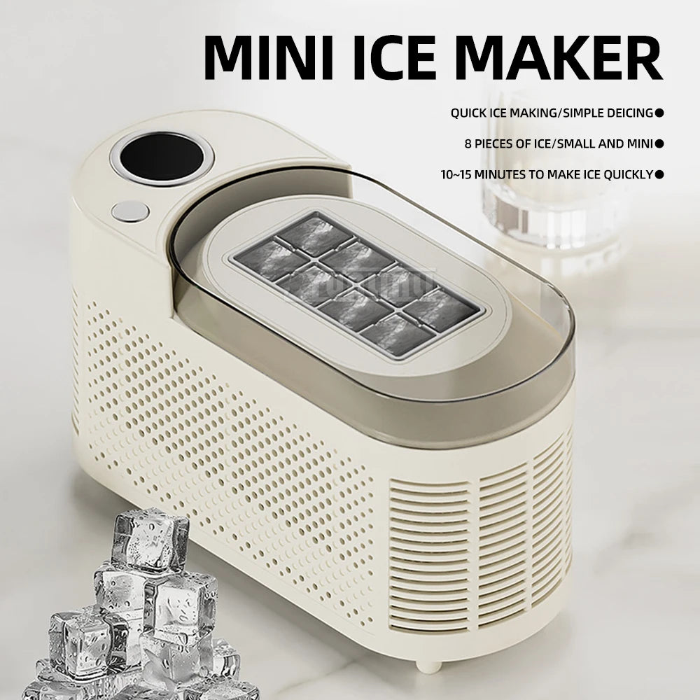 Mini Machine à Glaçons Portable – 9 Glaces en 6 Minutes | Maison, Camping & Voiture