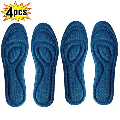 Semelles orthopédiques en mousse à mémoire de forme, 2 paires, pour chaussures, désodorisation antibactérienne, Absorption de la sueur, chaussures de Sport, coussinets de course