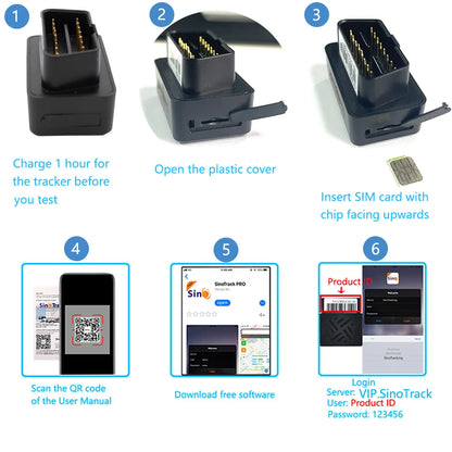 Mini traqueur GPS OBD II, 16 broches, Plug Play, voiture 101OBD2, dispositif de suivi, localisateur GPS avec logiciel en ligne, nouveau