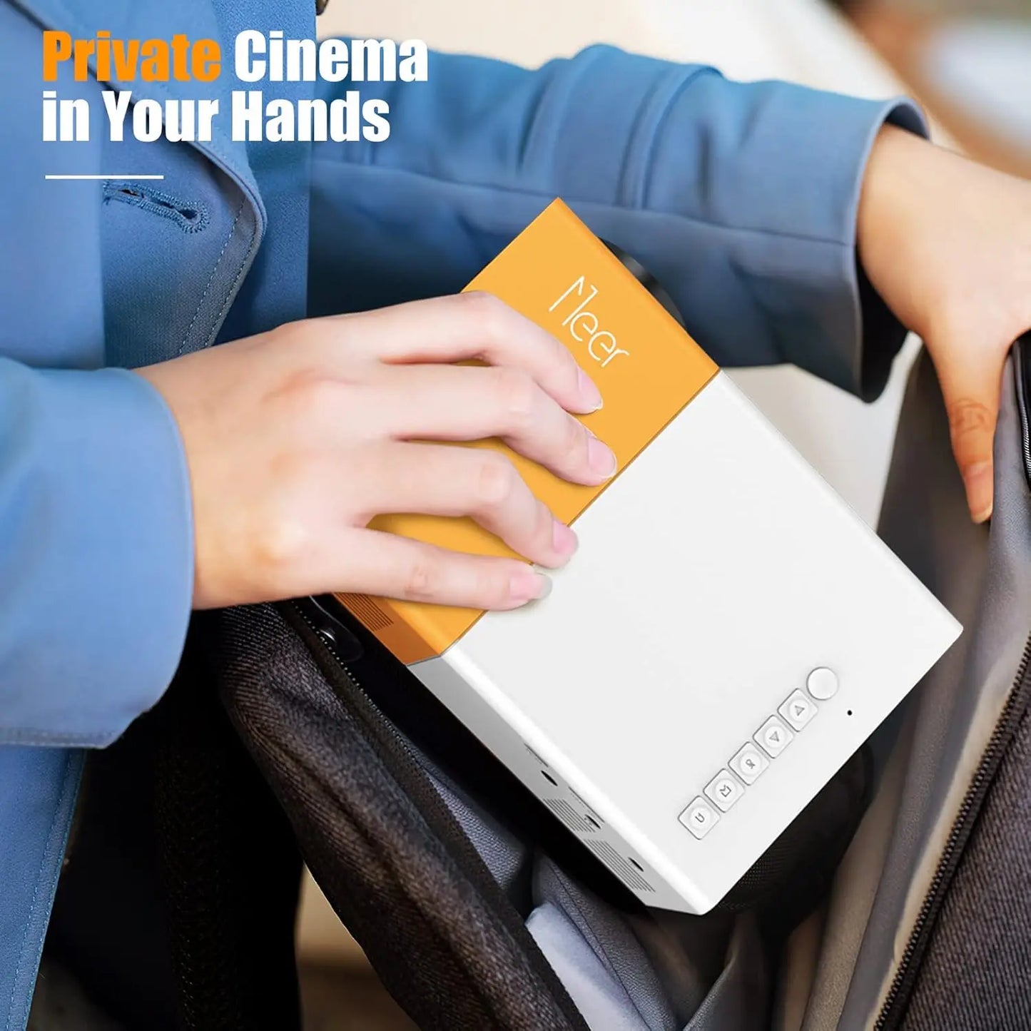 Mini Vidéoprojecteur HD Portatif 600 Lumens – Home Cinéma & Présentations