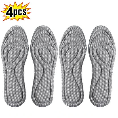 Semelles orthopédiques en mousse à mémoire de forme, 2 paires, pour chaussures, désodorisation antibactérienne, Absorption de la sueur, chaussures de Sport, coussinets de course