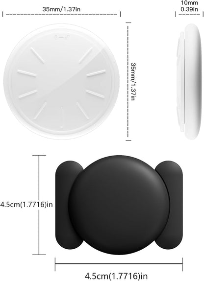 GPS Tracker for Vehicles, 2PCS Mini GPS Tracker with Magnetic Case, Work with Find My (Ios Only), No Monthly Fee Car GPS Tracker (Black)